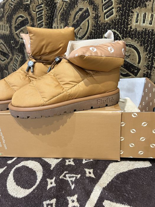 Дутіки Італія Flufie!качиний пух,стильні,теплющі ,