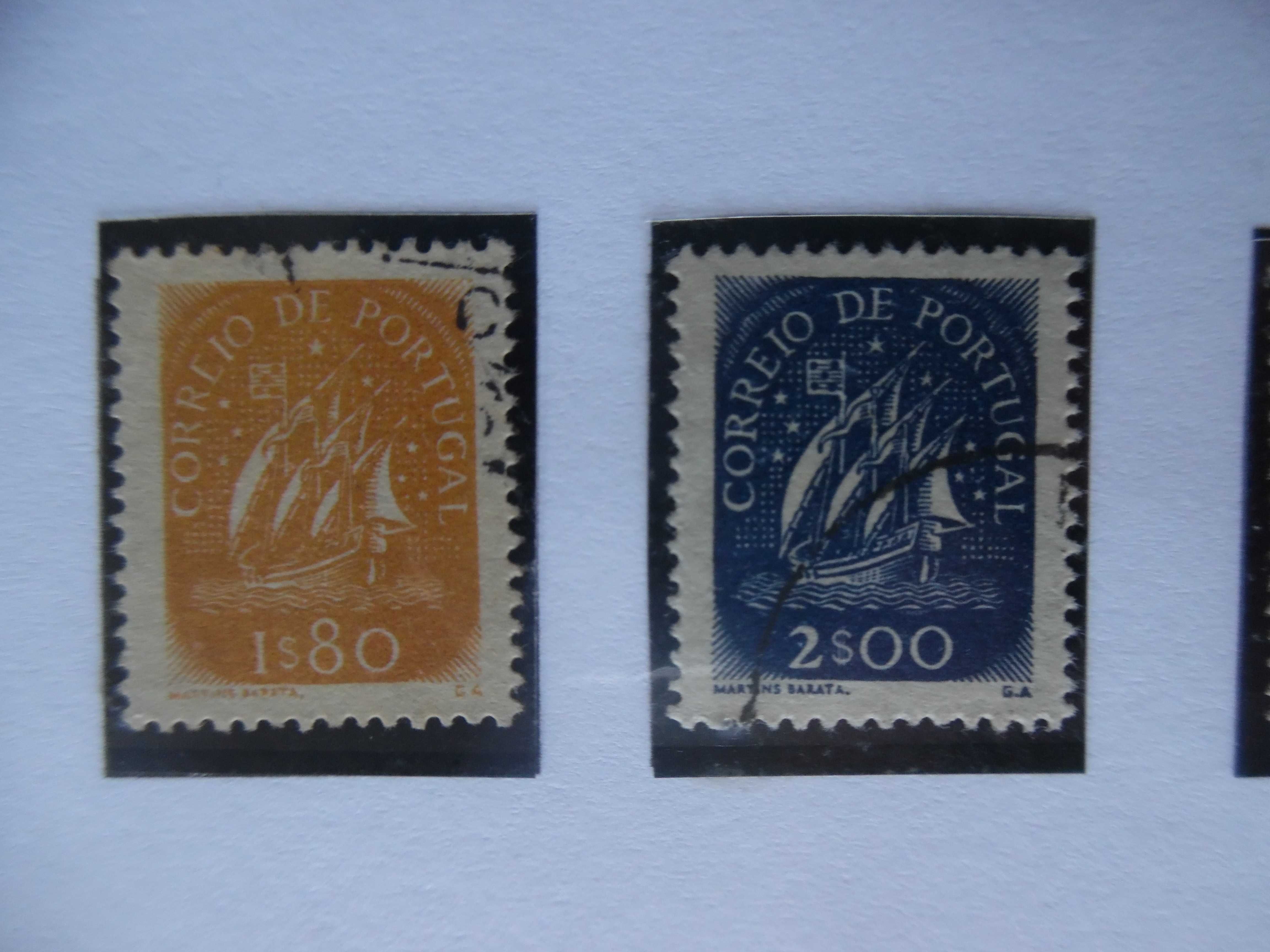 Selos Portugal 1948/49-Caravela Novos Valores Completa usados/novo