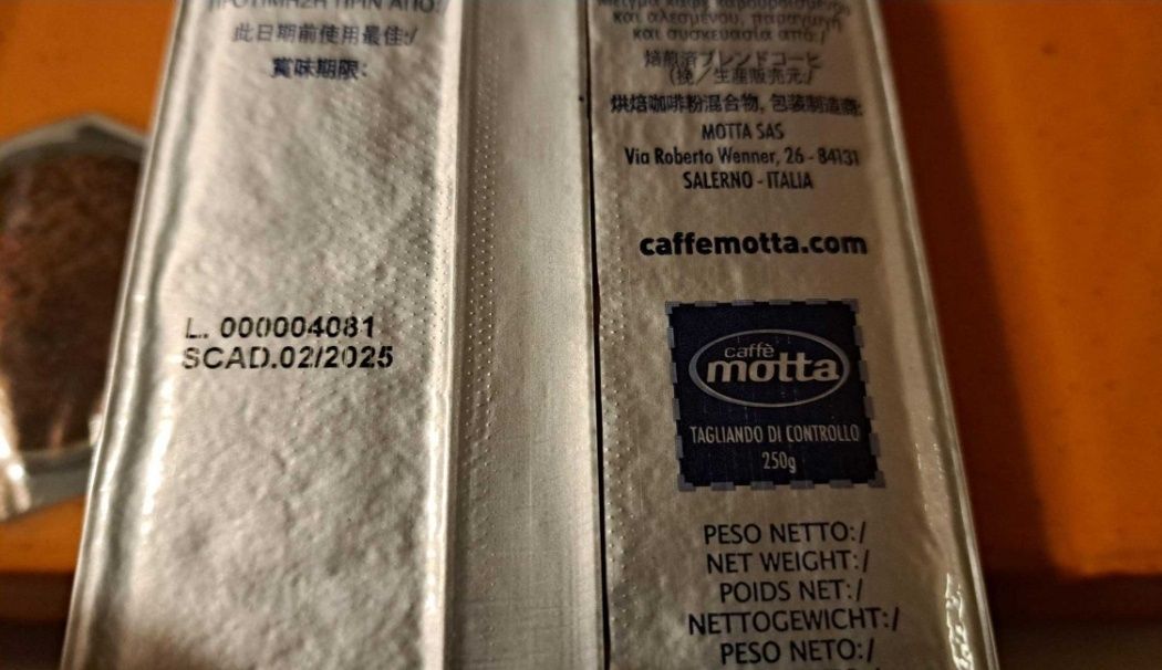 Kawa mielona Caffe Motta. 4 x 250g. 
Przywieziona w wakacje z Włoch.
O