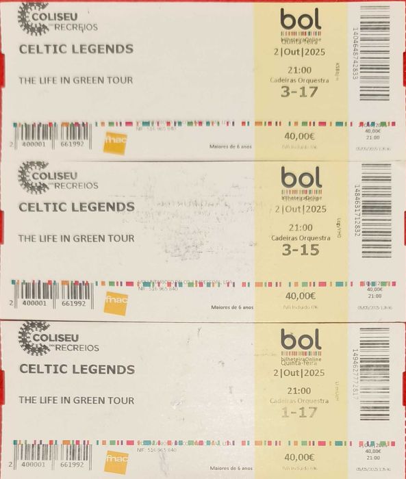 3 bilhetes imperdiveis espectaculo no coliseu - CELTIC-motivo operação