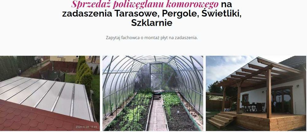 Ogrody Zimowe z płyt z poliwęglanu komorowego 32mm bezbarwne 2 X UV