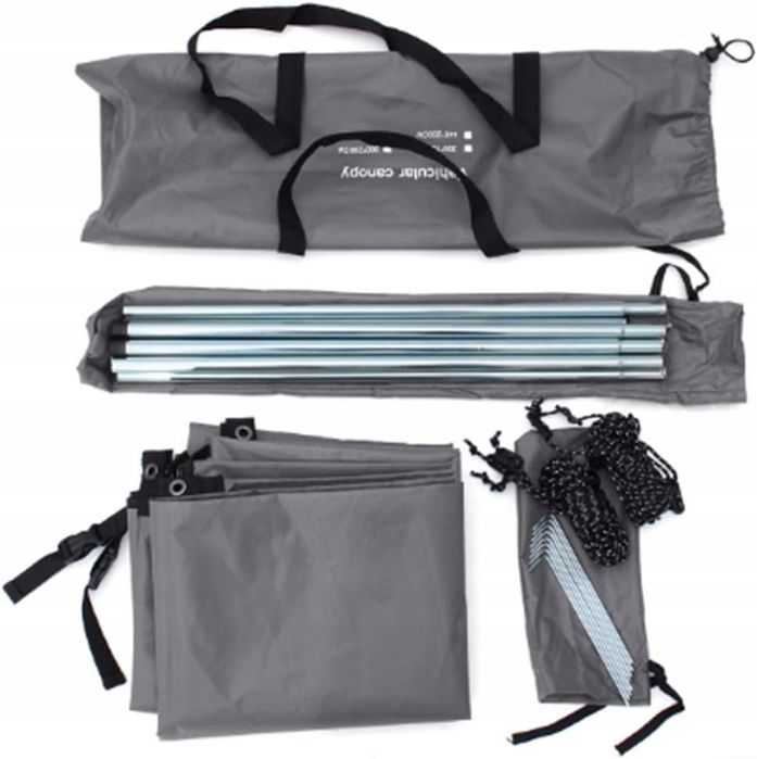 Markiza Samochodowa 3x2m Plandeka Na Samochód Daszek Samochodowy 3x2m