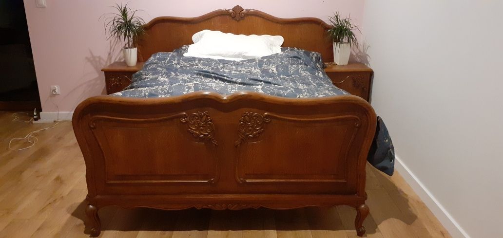 Meble do sypialni dębowe ludwik łóżko łóżko komoda