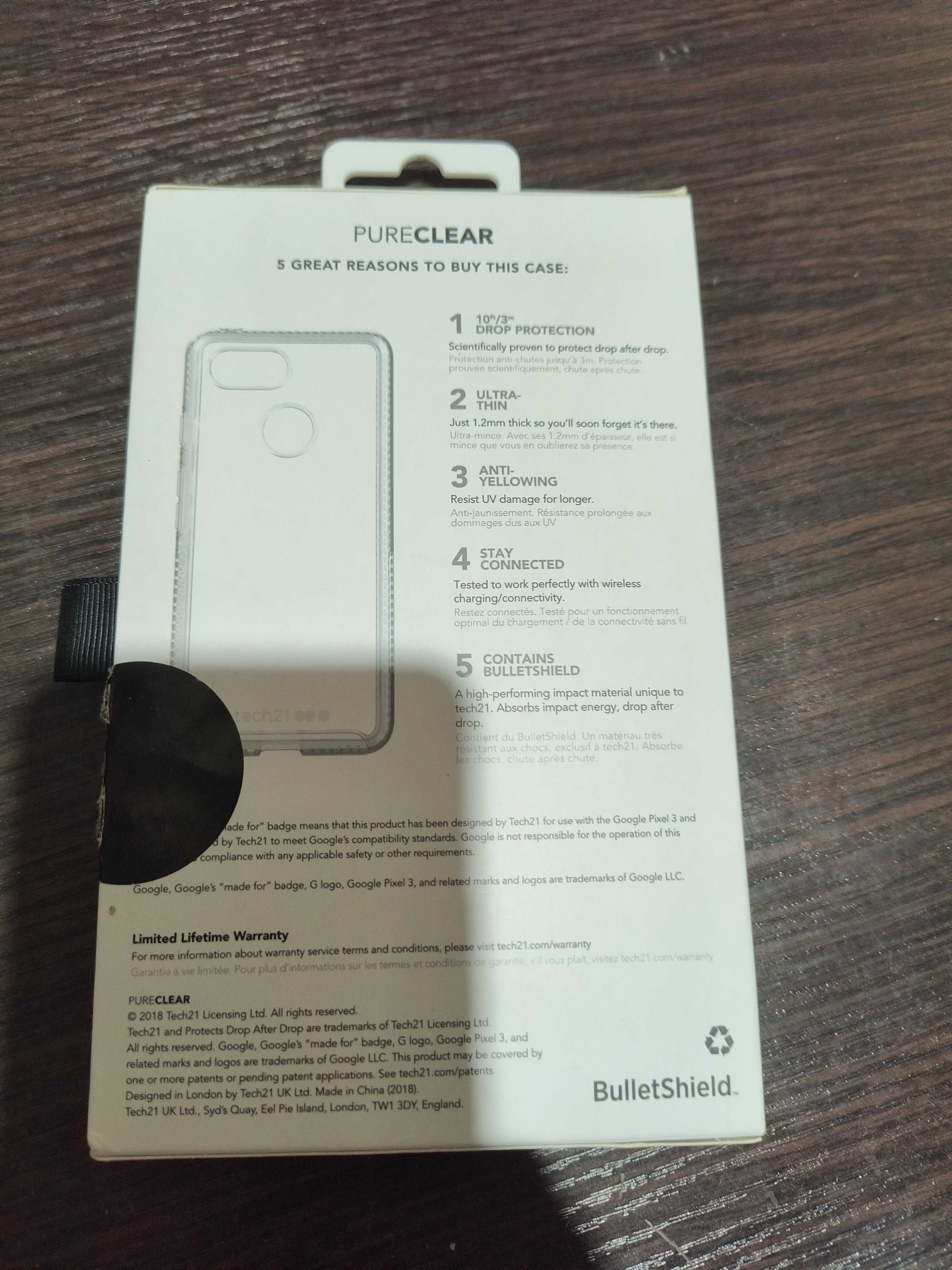 Чехол для Gogle Pixel 3 из США