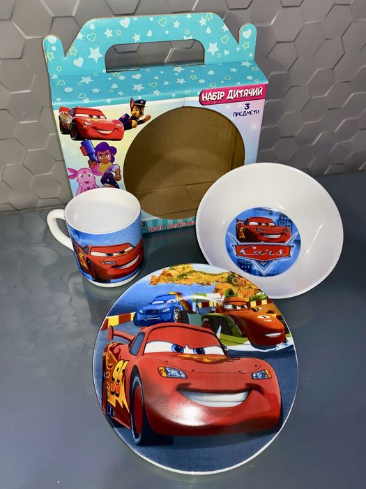 Набір посуду для дітей 3 предмети Minecraft Майнкрафт