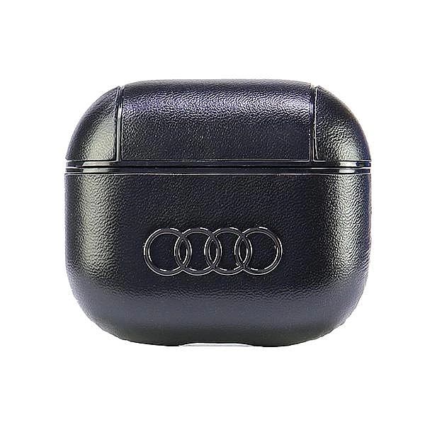 Etui Audi Leather Big Logo na AirPods 3 - czarne