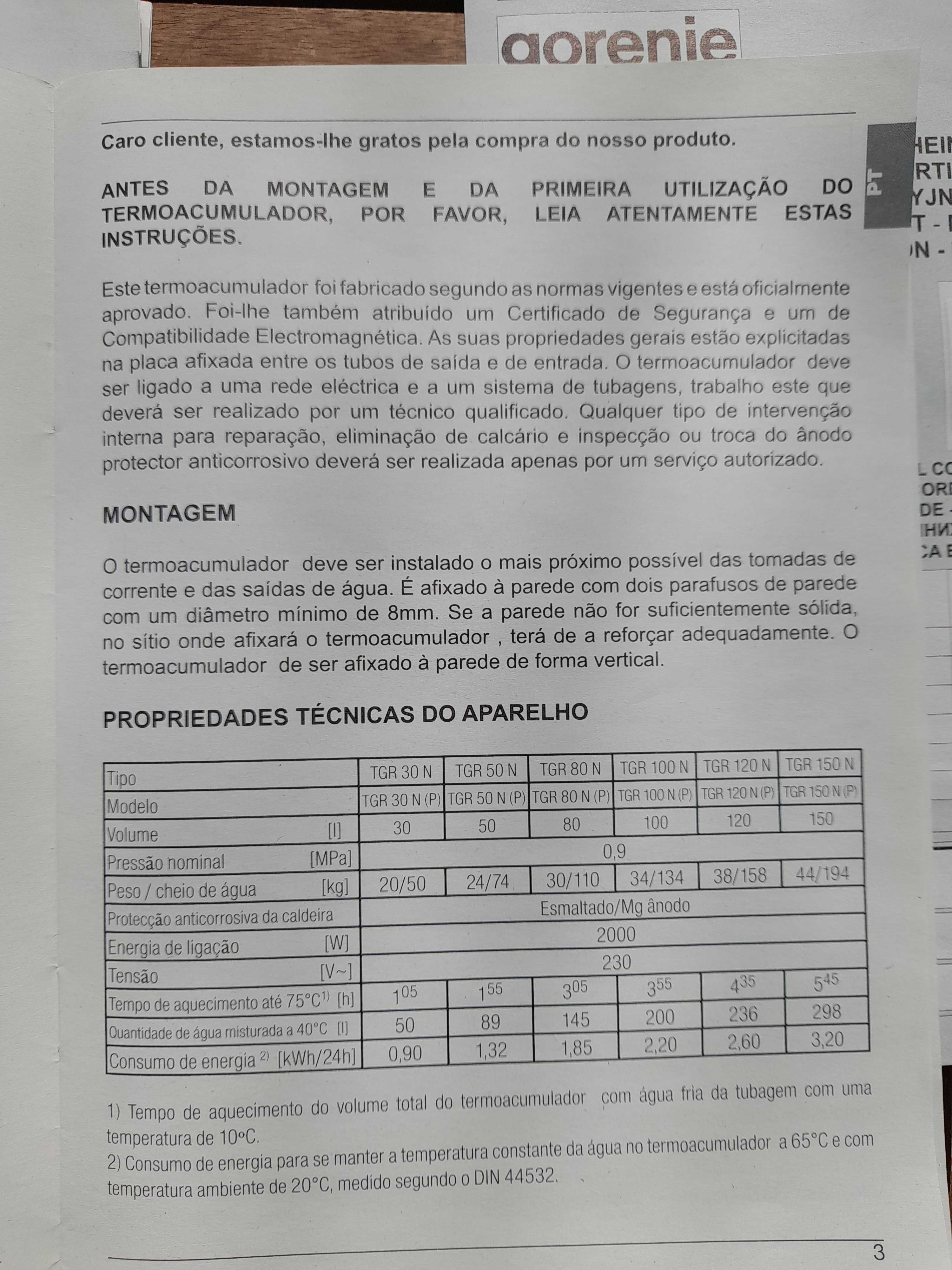 Termoacumulador  em óptimo estado.