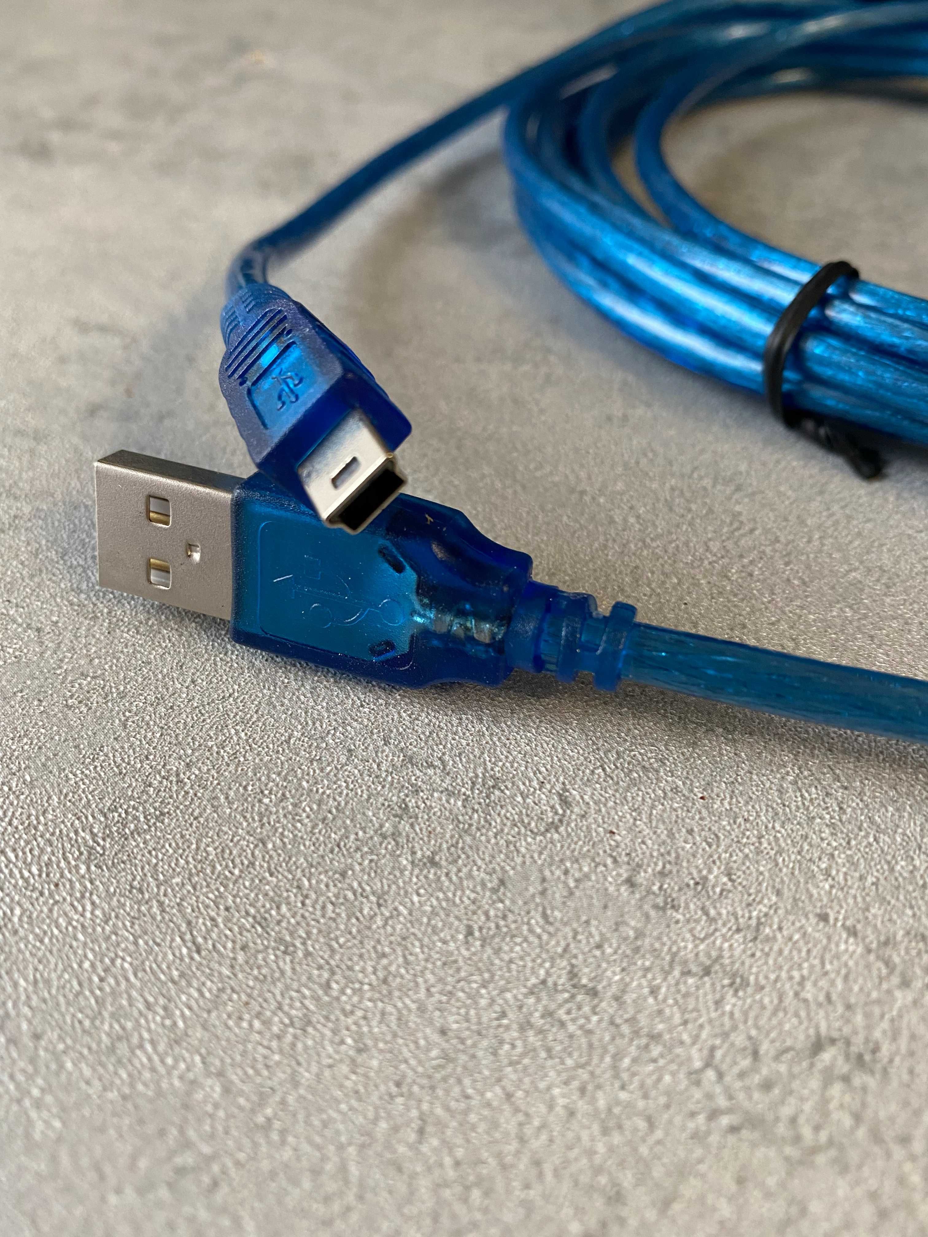 Кабель USB- mini USB 3 метра для навигаторов и видеорегистраторов