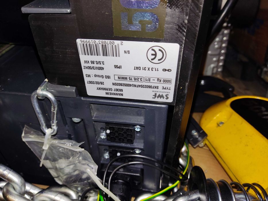 Nowy wciągnik łańcuchowy SWF Krantechnik 5000kg z jazdą do suwnicy 5t