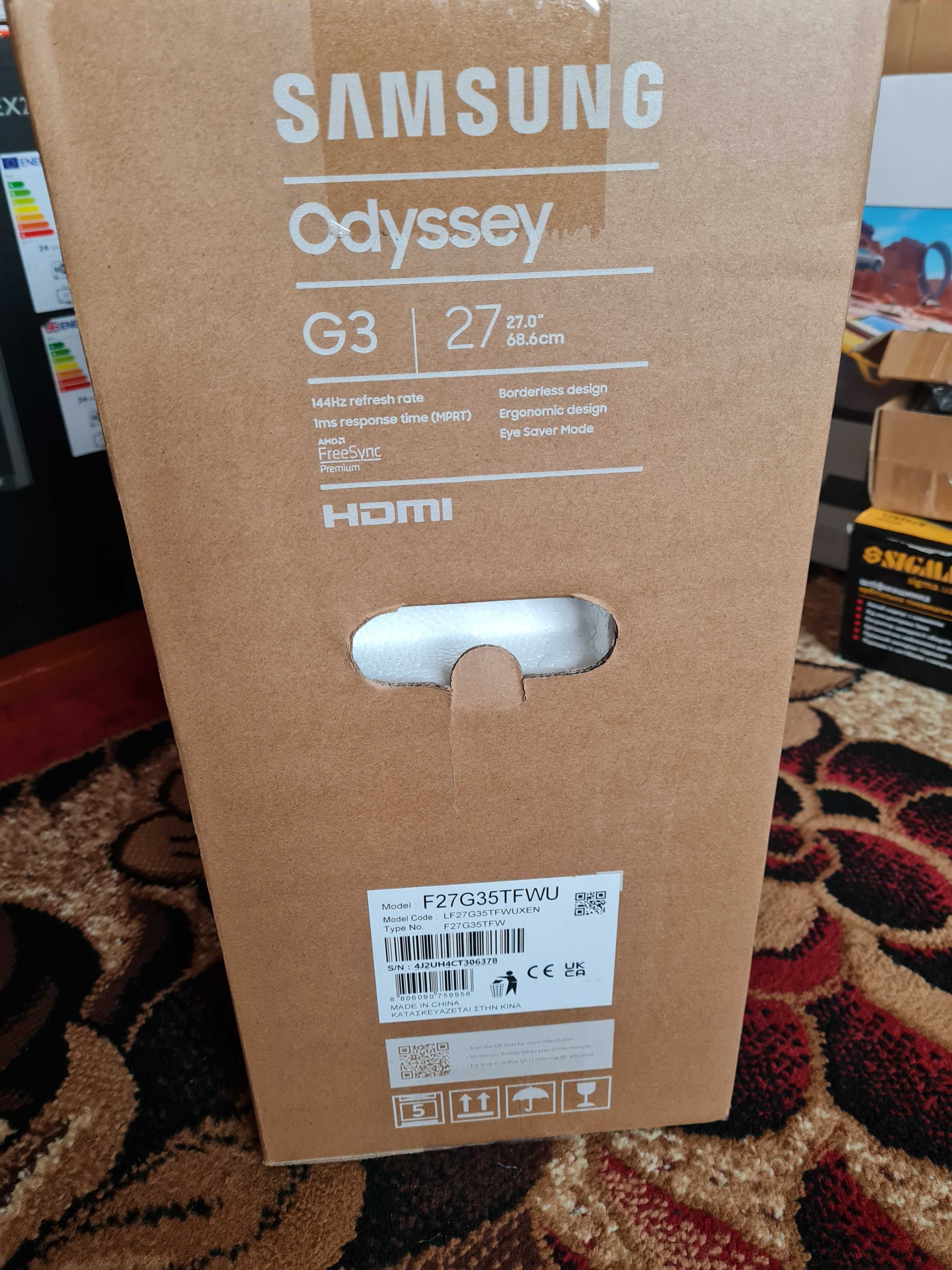 Монітор SAMSUNG Odyssey G3 27" F27G35TFWU 144Hz 1 ms ігровий