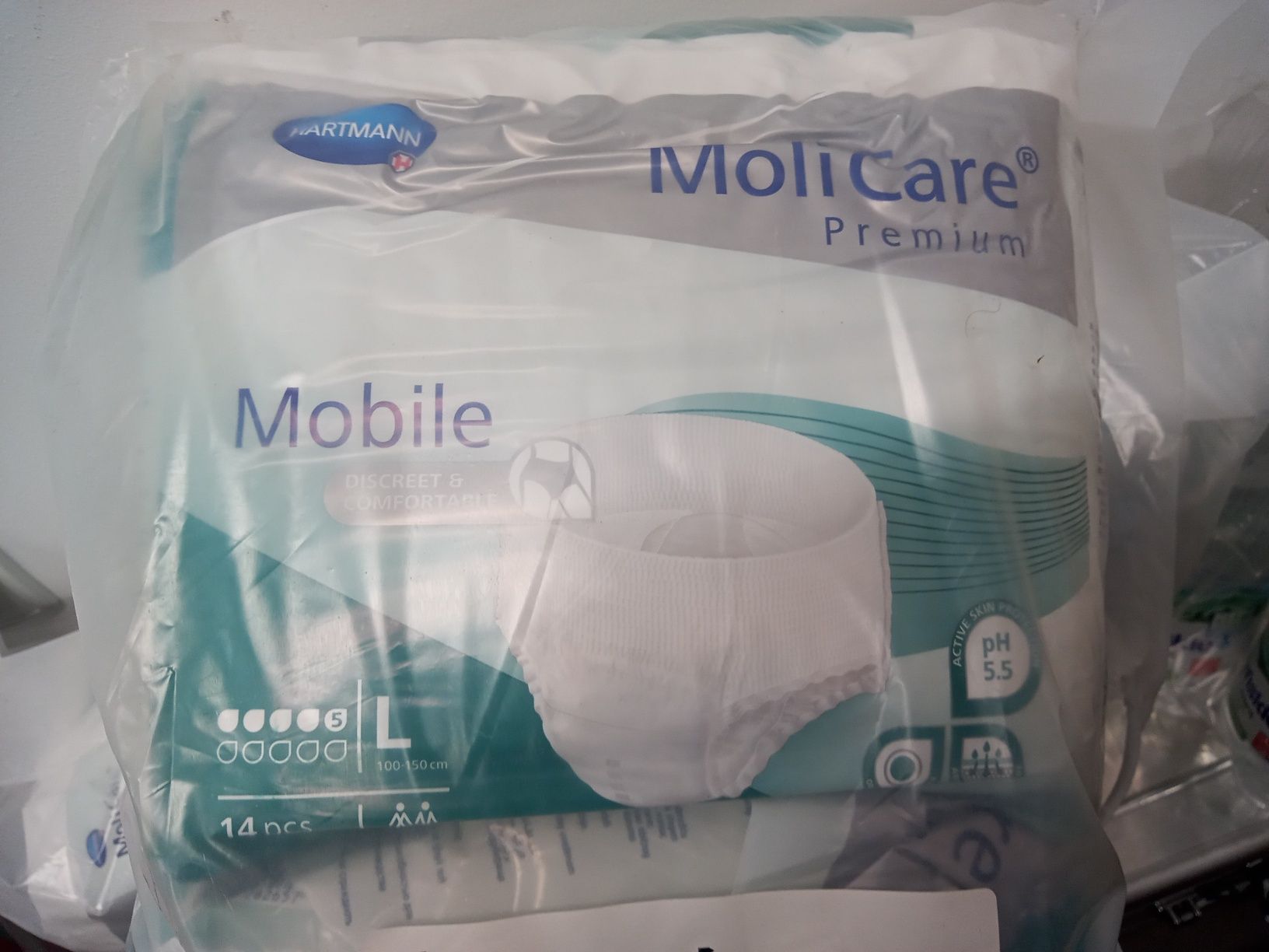 Pieluchomajtki Molicare Mobile Premium 5K, rozmiar L, 2x14 szt.