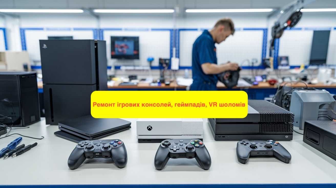 Ремонт, обслуговування PS3/4/5, Xbox 360/Xbox One/Xbox Series, Switch