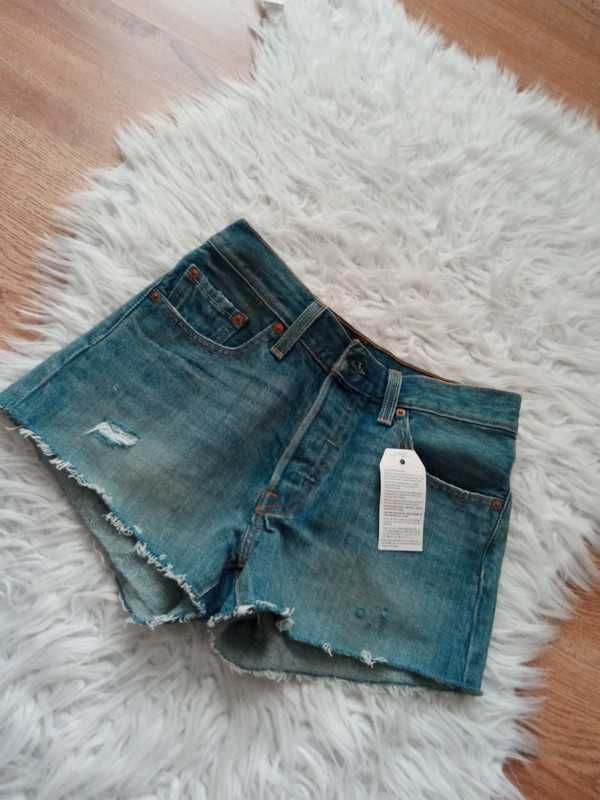 Nowe z metkami vintage spodenki levi's 501 rozmiar 25