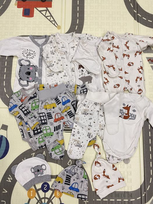 Набір у пологовий 0-3 міс, для новонароджених 56-62 розмір