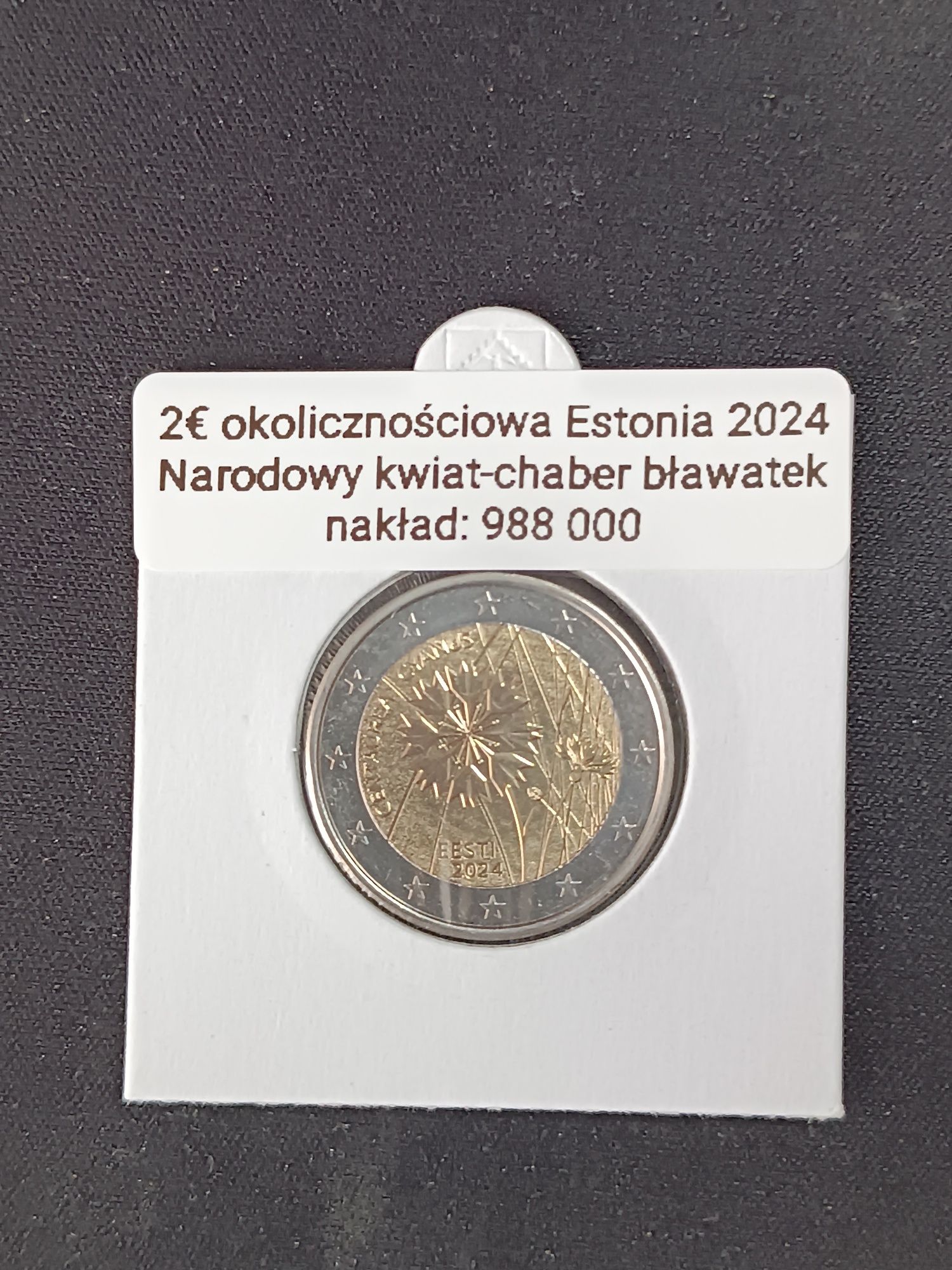 Moneta okolicznościowa 2 euro Estonia 2024