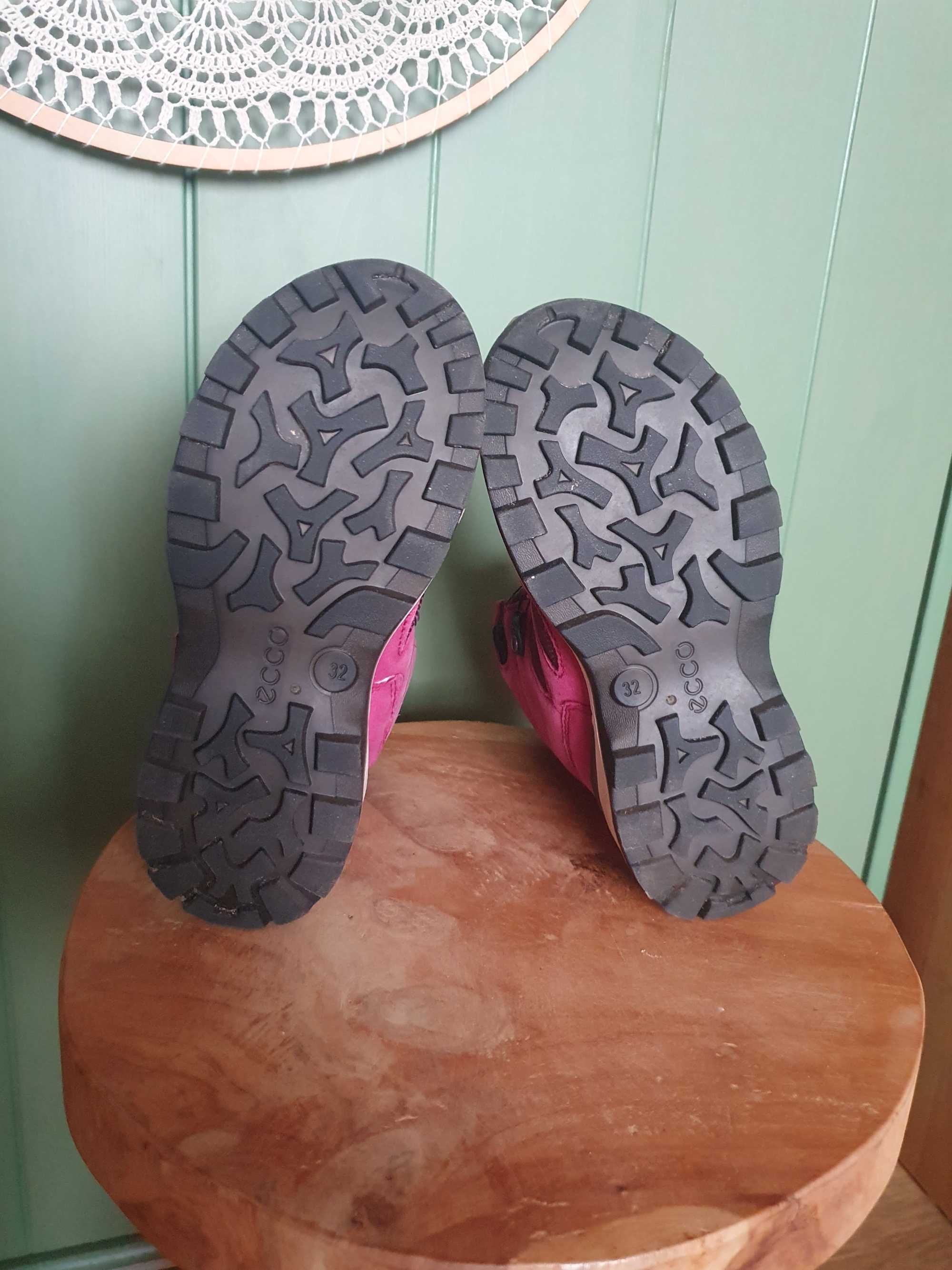 Dziecięce nubukowe buty zimowe Gore-Tex Ecco rozmiar 32