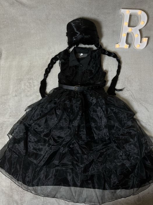 Карнавальна сукня Венздей / костюм на Хелловін для дівчинки