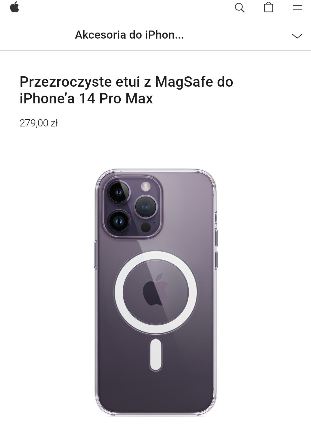 Oryginalne etui iPhone 14 pro max, Magsafe