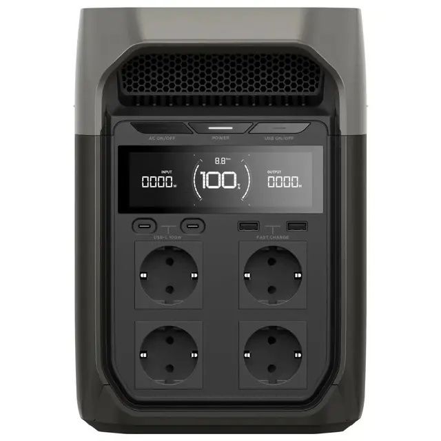 Зарядна станція EcoFlow Delta 3, 1800 Вт, 1024 Вт*год (електростанція
