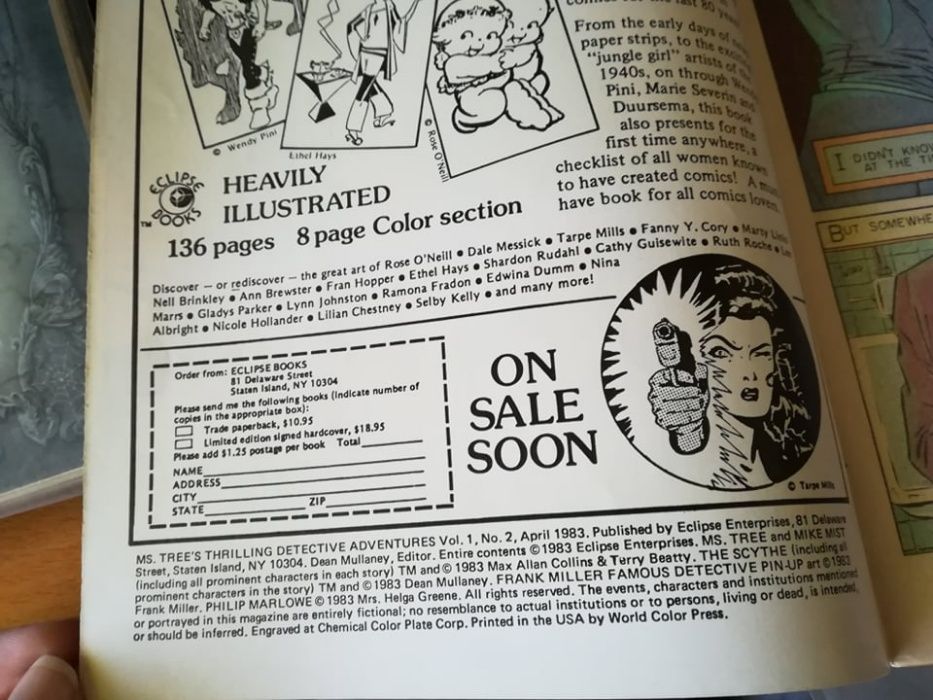 Ms. Tree Thrilling Detective Adventures #2 - Banda Desenhada 1983