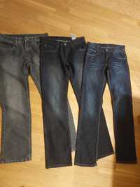 3 pary jeans roz. 170 jak nowe