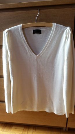 Biały/kremowy sweter damski rozmiar 42-44