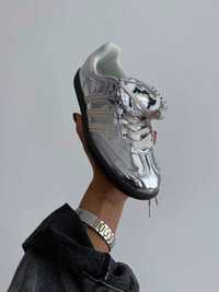 Женские кроссовки Adidas Samba Wales Bonner Silver Metallic кеды