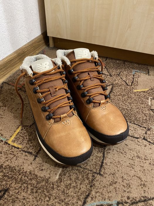 Кожаные зимние ботинки New Balance 754