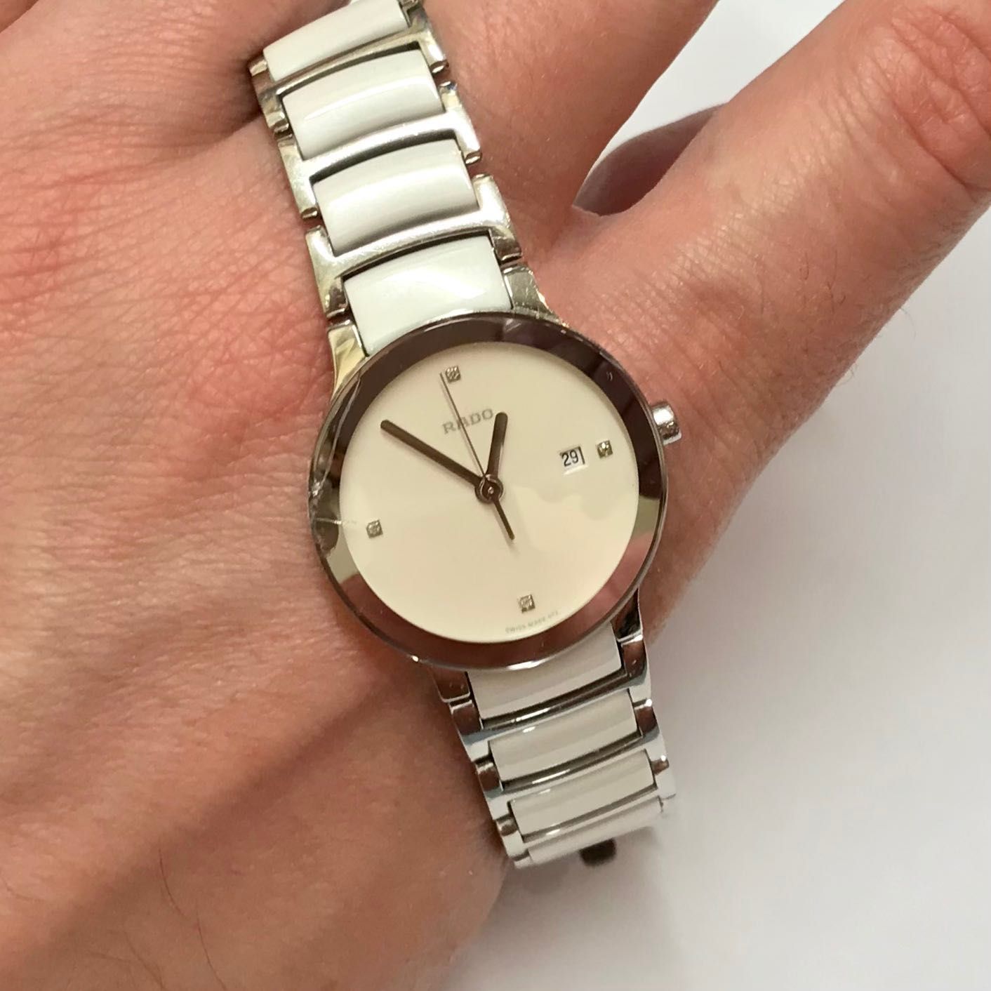 RADO Centrix 111.0928.3 Zegarek DAMSKI ceramiczny DIAMENTY oryginał