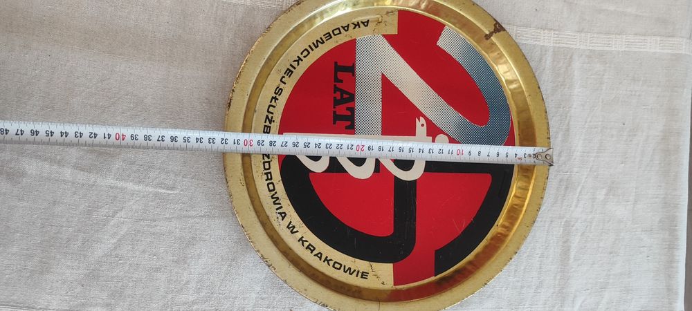 Patera, taca pamiątkowa 25- lecie, Akademii Służby Zdrowia w Krakowie