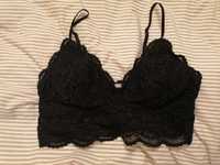 Top Preto Renda Oysho