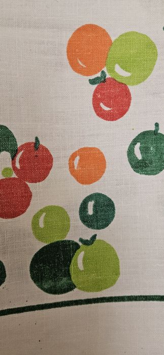 Lniany obrus PRL 145x145