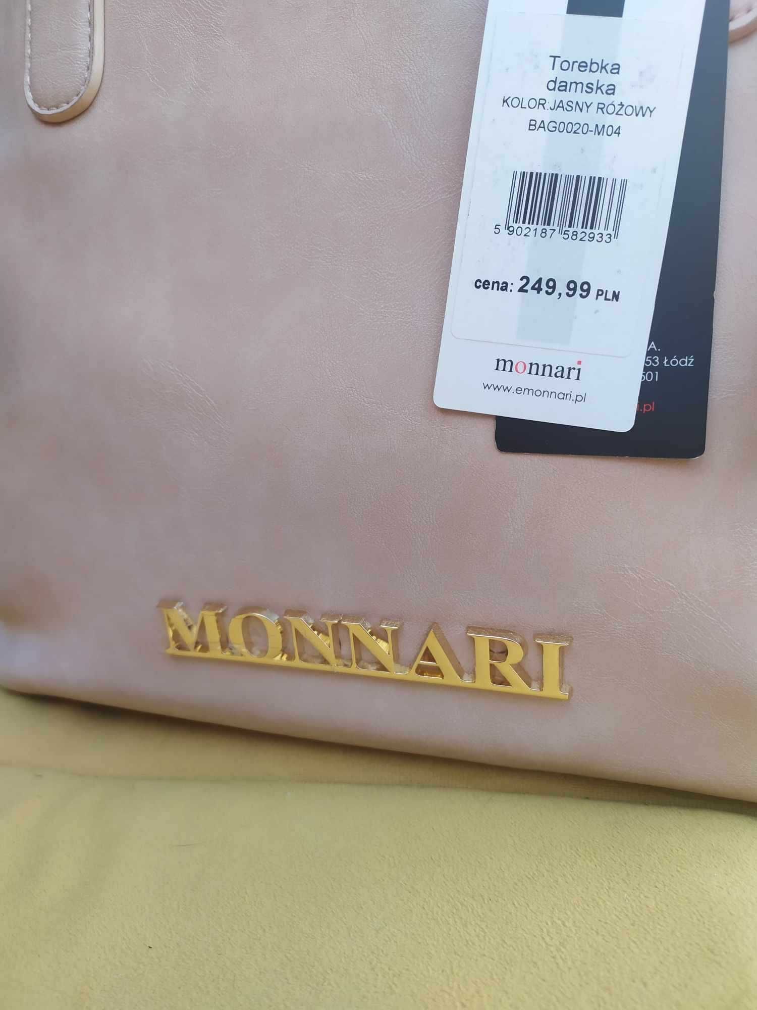 f4 MONNARI model 0020 jasny różowy klasyczna, obniżka z 249,00