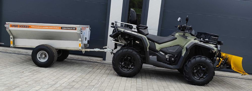 Can-Am Outlander 650 MAX PRO+, PRZYCZEPA, pług, max wyposażenie!