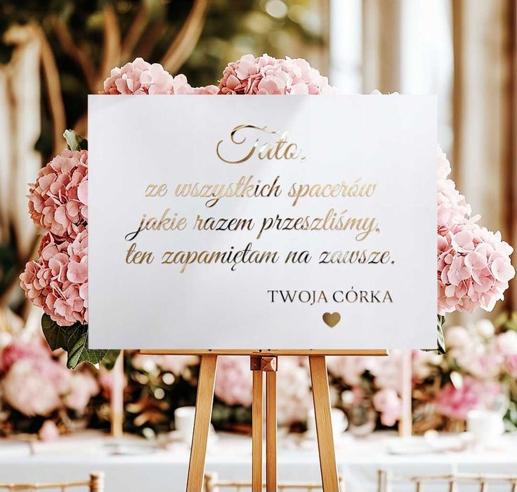 Tablica z napisem: „Tato, ze wszystkich