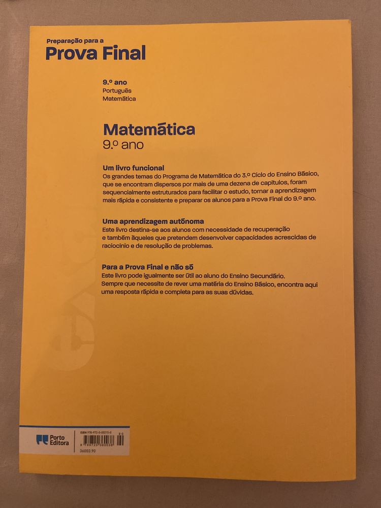 Preparação Exame matemática 9°ano (2020) - Porto Editora