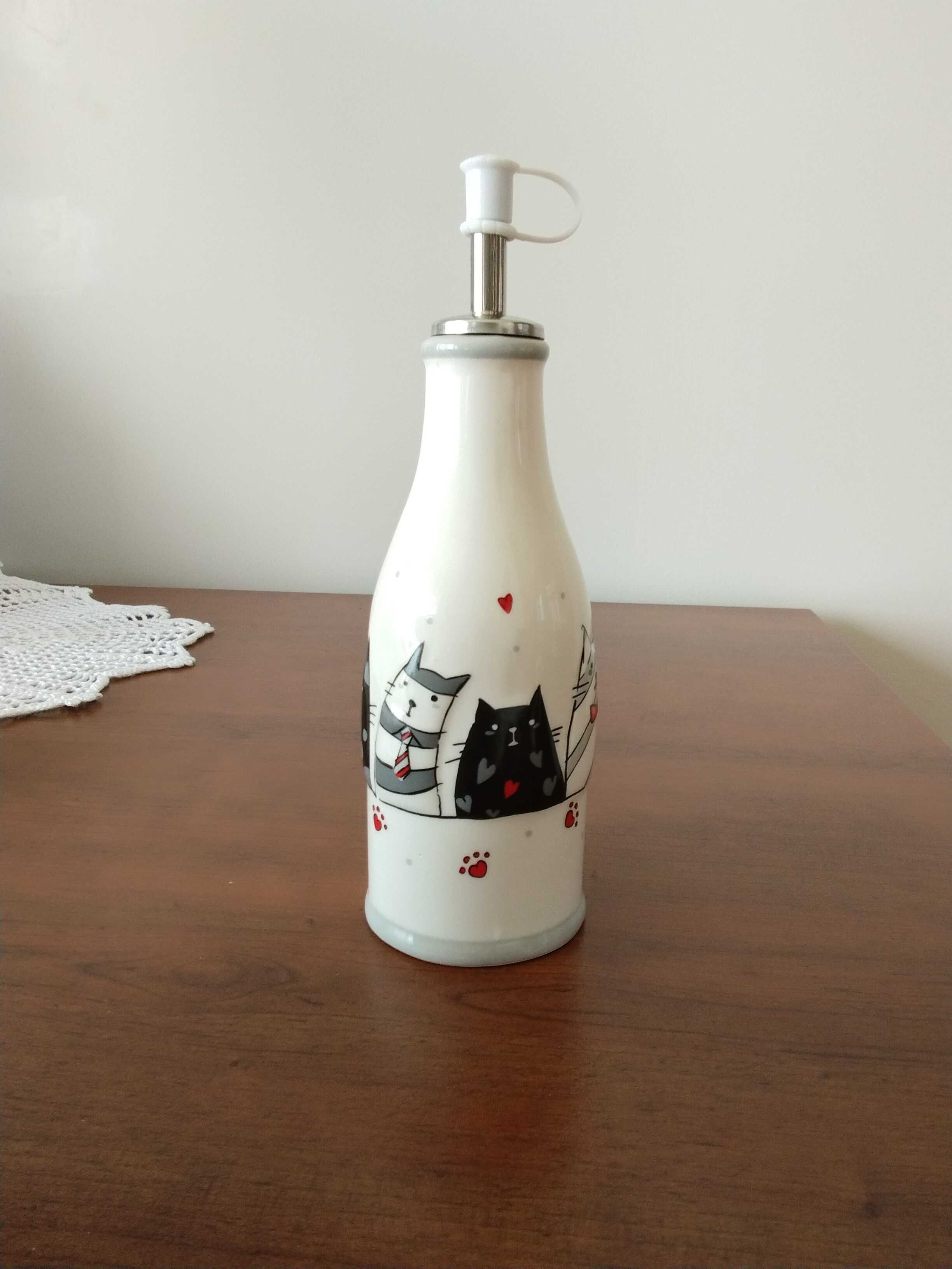 Sprzedam ceramiczną butelkę na oliwę