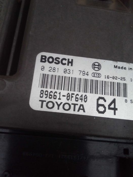 TOYOTA VERSO 14-18 komputer zestaw startowy 1,6 d-4d 112km używane