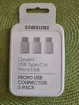Samsung adapter micro USB na USB-C, oryginalny, 3 szt. Nowy