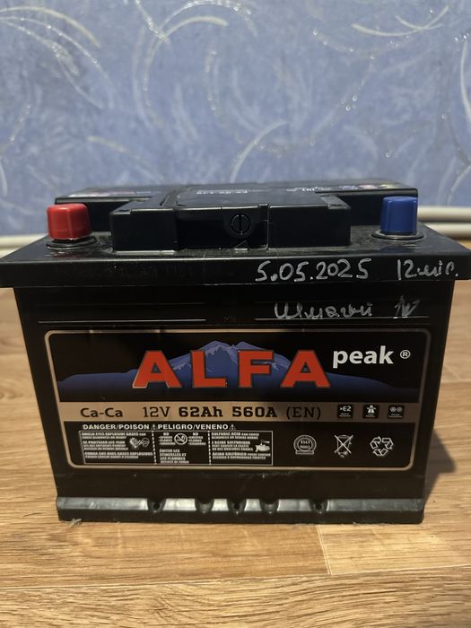 Аккумулятор Alfa peak Ca-Ca 12v 62Ah 560A