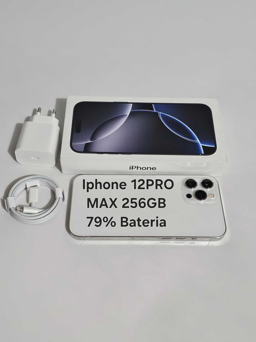 Iphone 12PRO MAX 256GB. Muito bom. 79% Bateria.