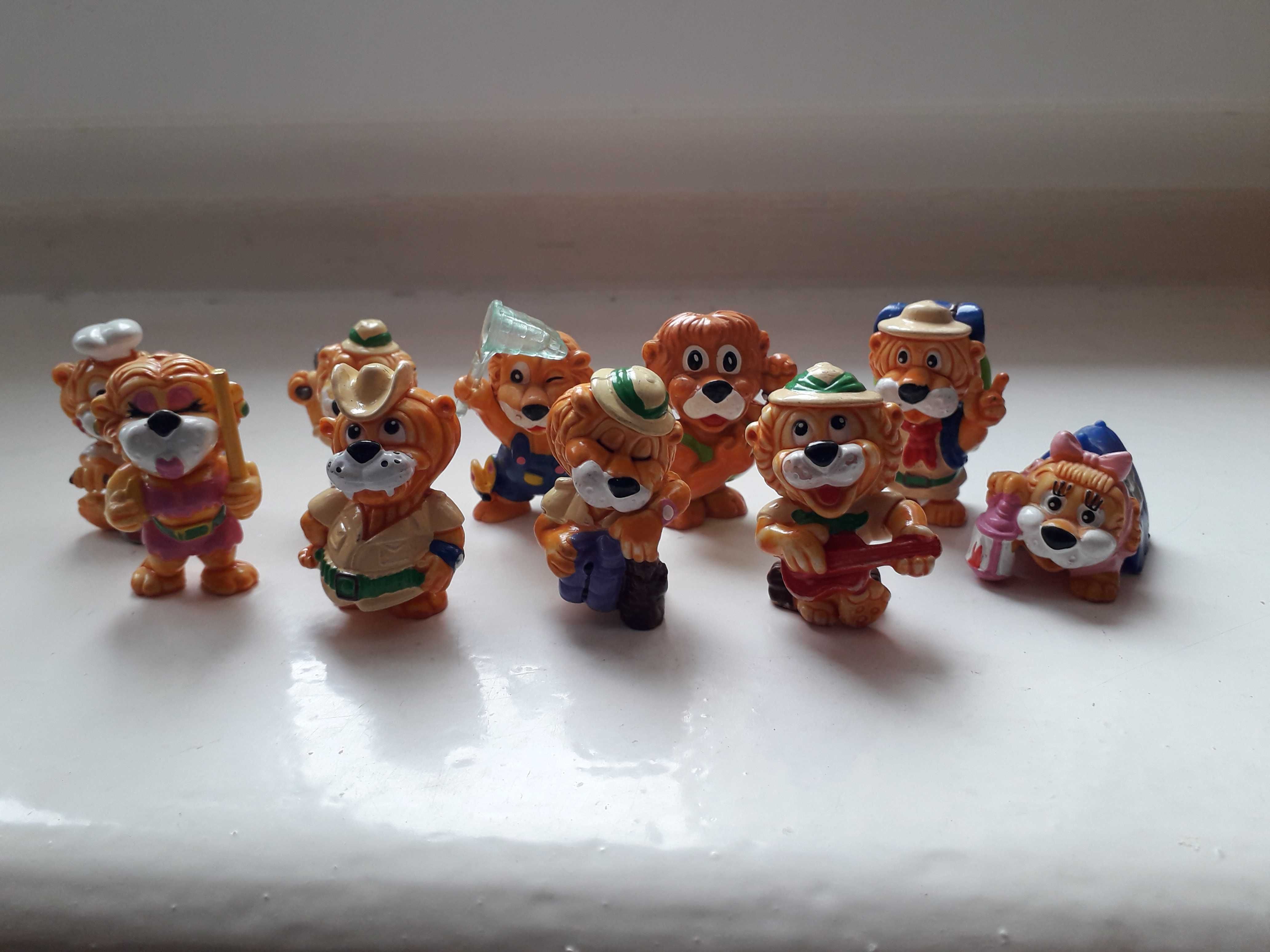 Figurki-Kinder Niespodzianka-Lwy-10 sztuk-lata 90-te