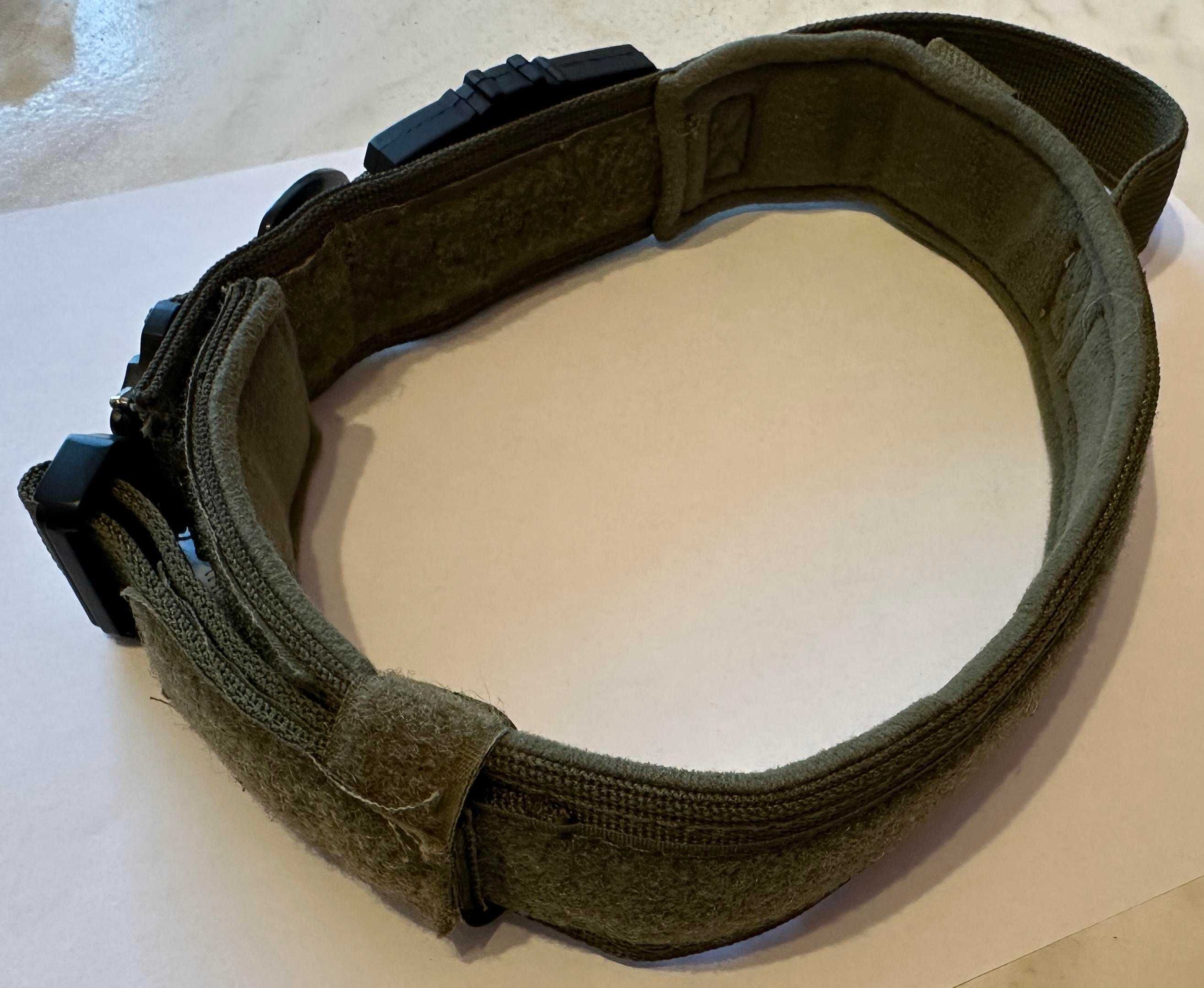 Obroża taktyczna dla psa nylon z uchwytem Air Tag Apple rozm. L