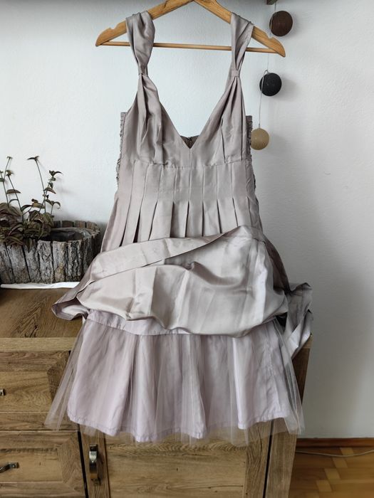 Sukienka dla druhny/na ślub/przyjęcie, Marks & Spencer, 100% jedwab,