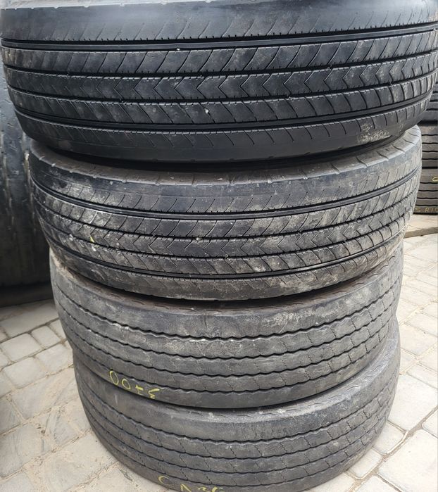 225 75 R17.5 Continental рульові пари шини бу 9-10,5мм