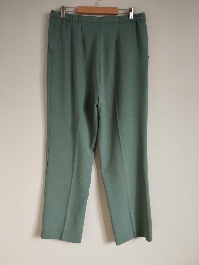 Wiosenne klasyczne, eleganckie spodnie z kantem, wyższy stan r. Cotswo