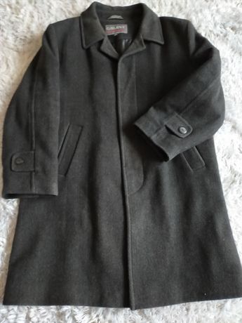 Płaszcz kurtka jesionka męska czarną grafit elegancka rozmiar 52