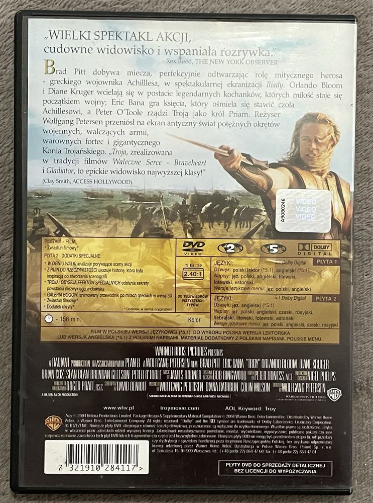 Troja - film DVD