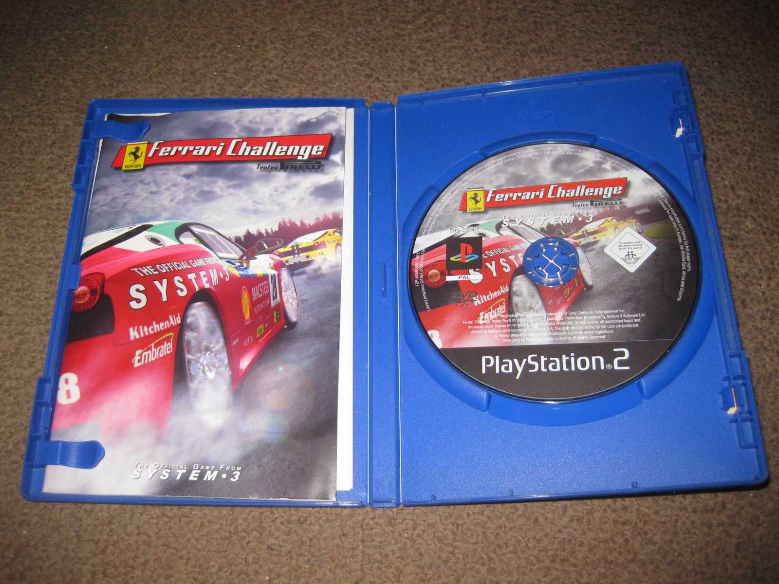 Jogo "Ferrari Challenge: Trofeo Pirelli" para PS2/Completo!