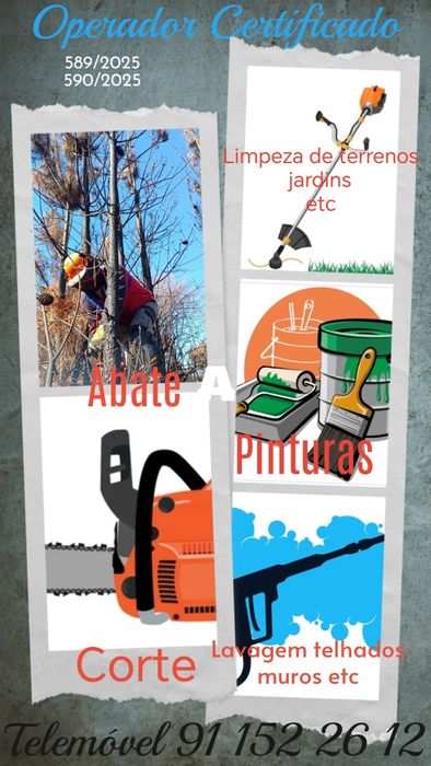 Limpeza de terrenos abate e outros